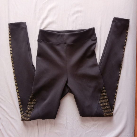 Koral X Small Black Leggings with Gold Detail - Picture 9 of 11